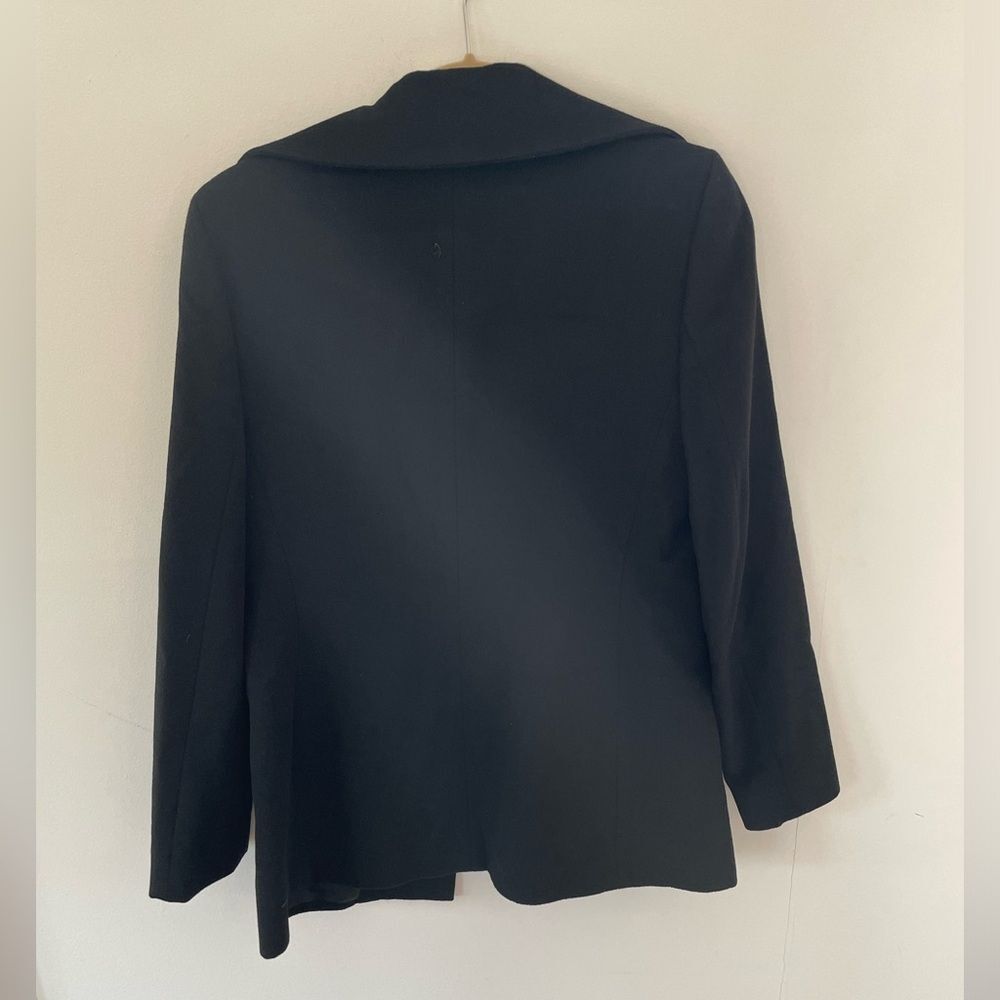 Vintage Dana Buchman Black jacket / blazer size 6 100% cashmere - Picture 8 of 8